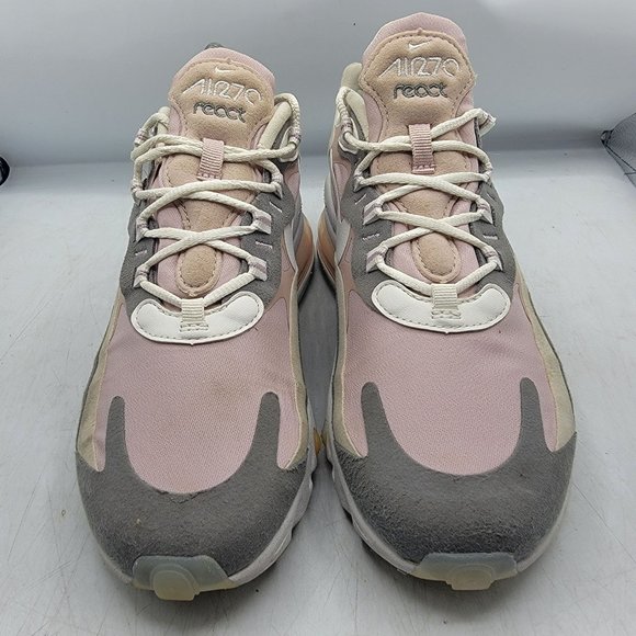 Nike Air Max 270 React Womens 7.5 Plum Chalk White Pink Women Shoes CI3899-500 - Picture 2 of 13